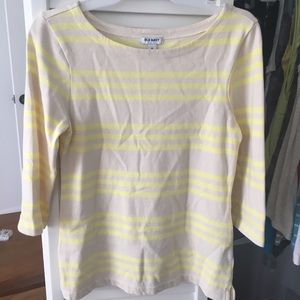 3/4 sleeve Old Navy striped shirt